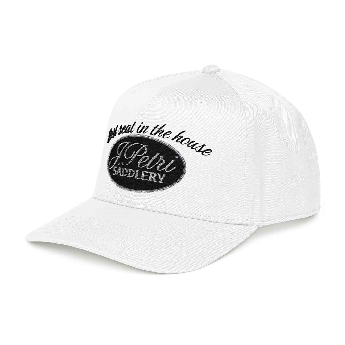 J. Petri Saddlery Logo Hat White
