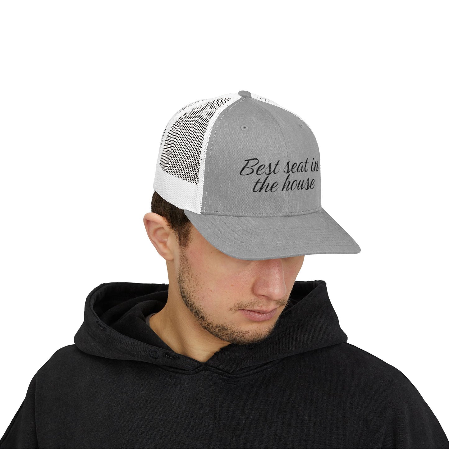 Best Seat in the House Snapback Trucker Cap No Logo