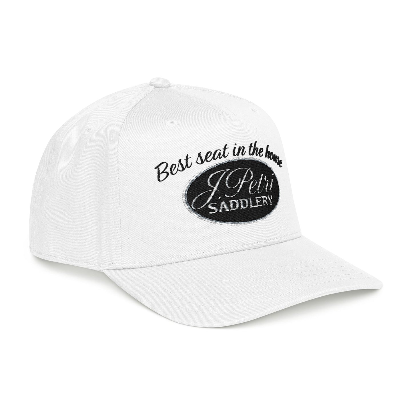 J. Petri Saddlery Logo Hat White