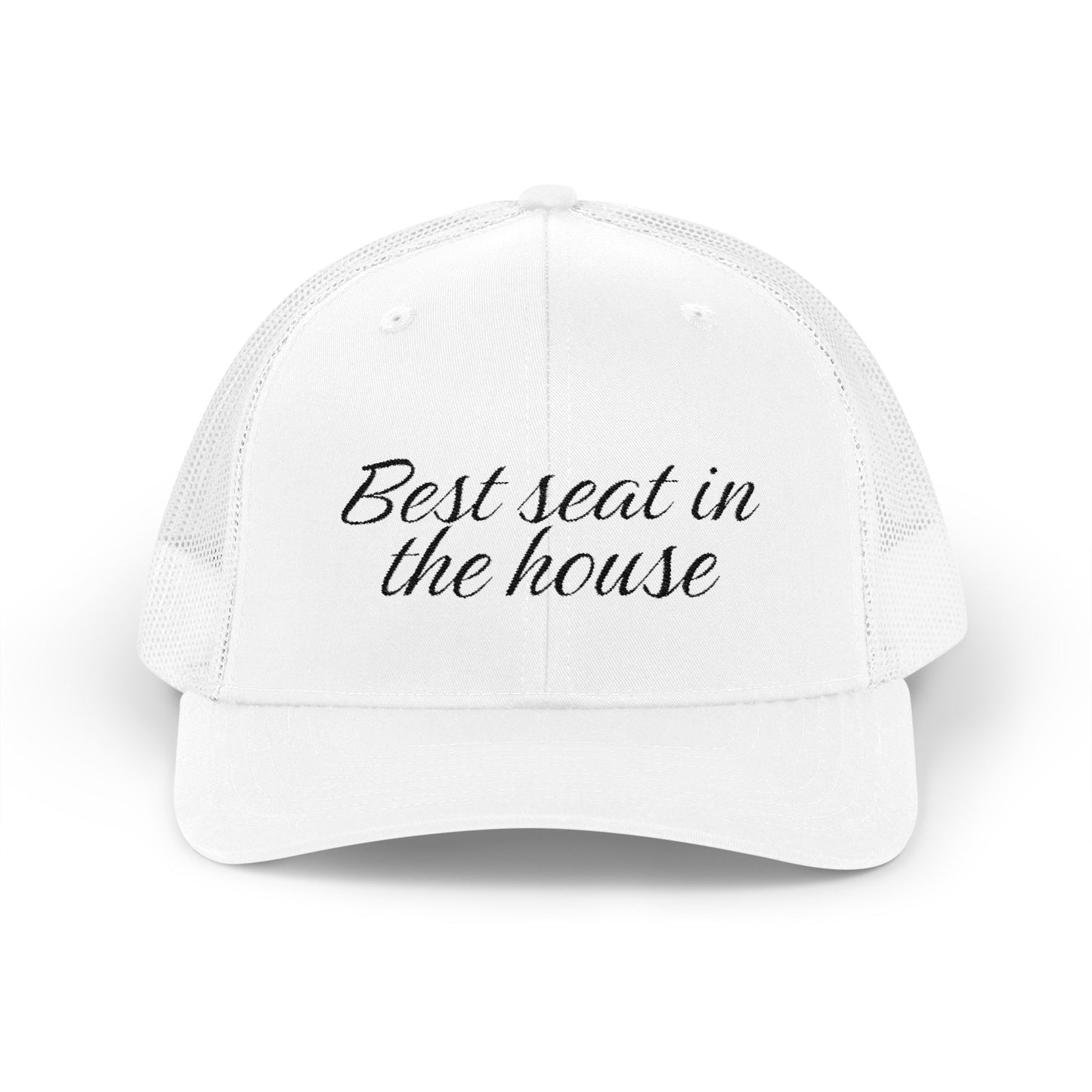 Best Seat in the House Snapback Trucker Cap No Logo