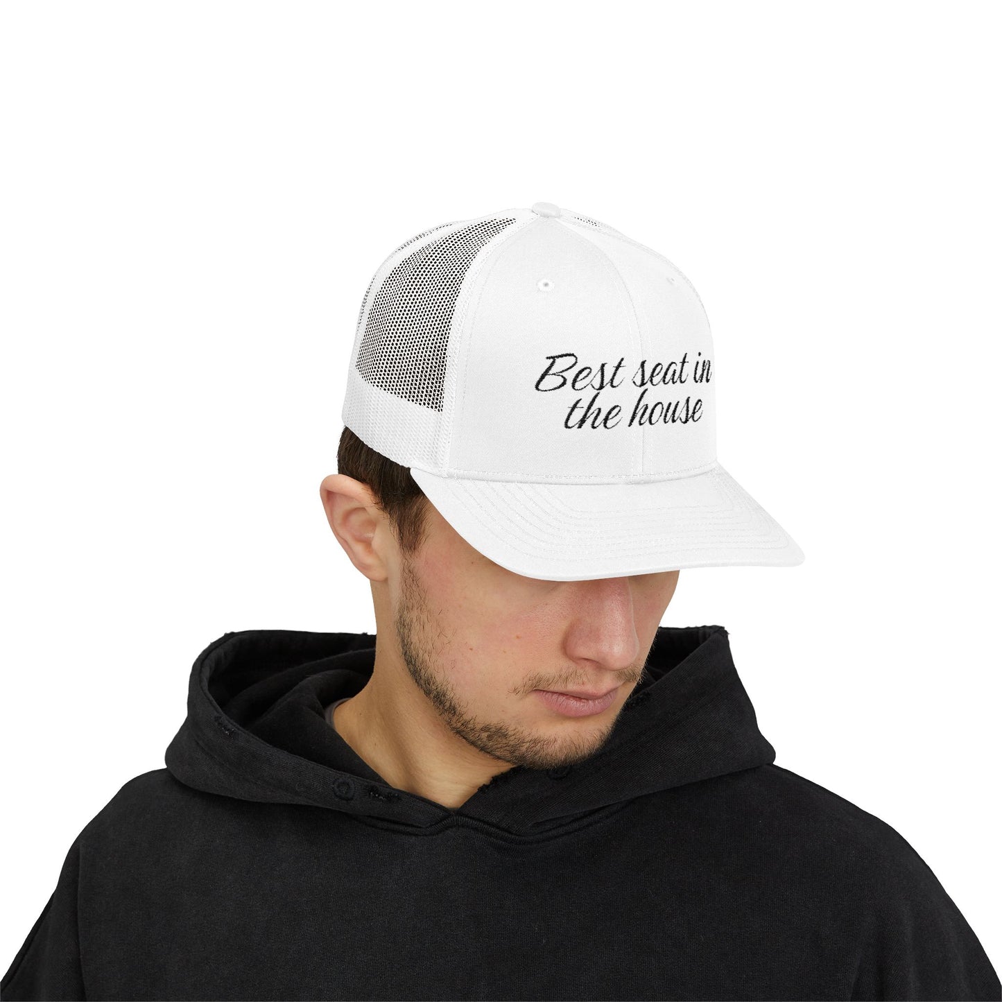 Best Seat in the House Snapback Trucker Cap No Logo